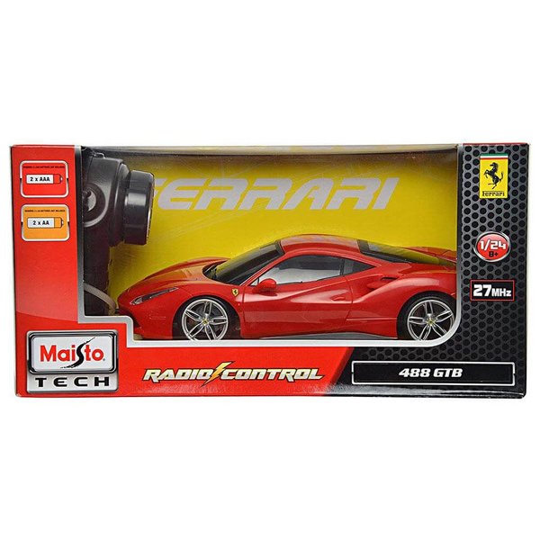 Maisto Tech 1:24 Ferrari 488 GTB U/K Araba Kırmızı