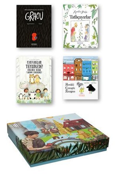 Ketebe Çocuk Kutulu Set 3 - 4 Kitap Takım