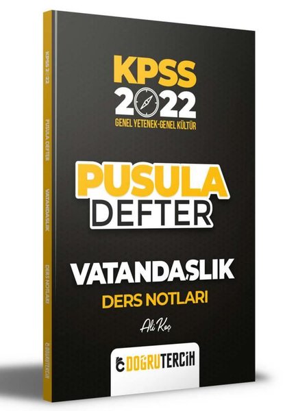 2022 KPSS Vatandaşlık Pusula Defter Ders Notları