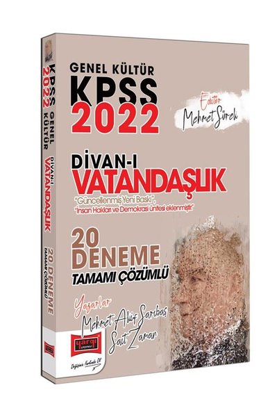2022 KPSS Genel Kültür Divanı Vatandaşlık Tamamı Çözümlü 20 Deneme