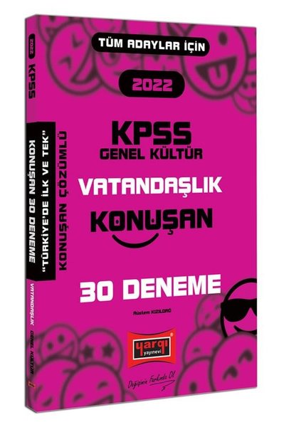 2022 KPSS Tüm Adaylar için Genel Kültür Vatandaşlık Konuşan 30 Deneme