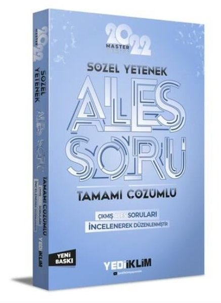 2022 Master Serisi ALES Sözel Yetenek Tamamı Çözümlü Soru Bankası