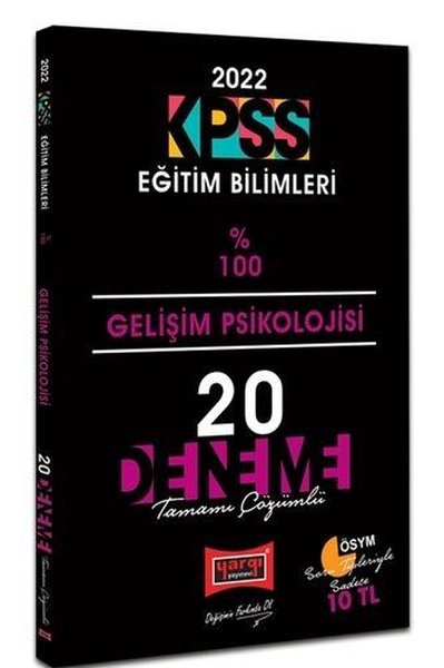 2022 KPSS Eğitim Bilimleri Gelişim Psikolojisi Tamamı Çözümlü 20 Deneme