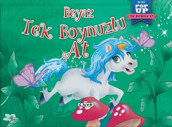 Beyaz Tek Boynuzlu At - Mini Pop-Up