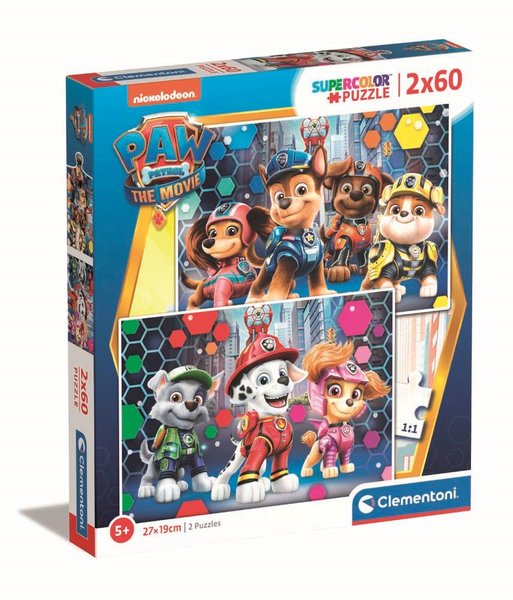 Clementoni 24787 2x60 Paw Patrol Movie Puzzle