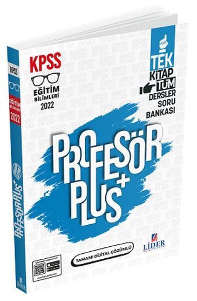 2022 KPSS Eğitim Bilimleri Profesör Dijital Çözümlü Soru Bankası