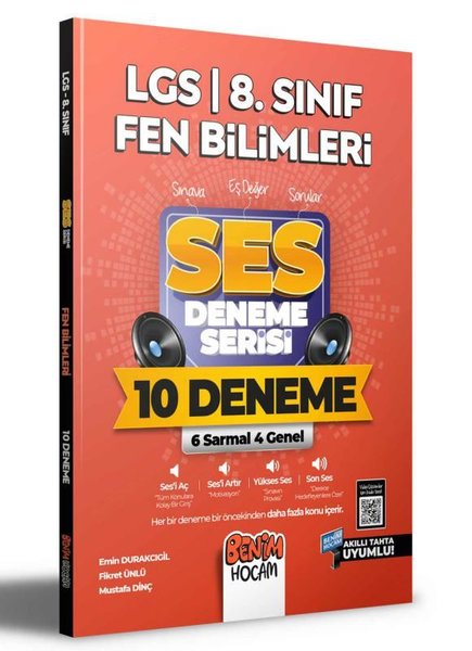 2022 LGS 8.Sınıf Fen Bilimleri SES Deneme Serisi 10 Deneme