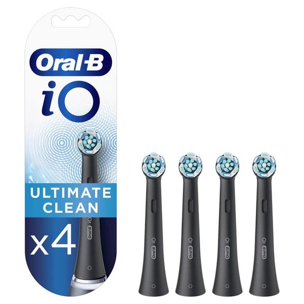 Oral-B iO Ultimate Clean Siyah Diş Fırçası Yedek Başlığı 4'lü
