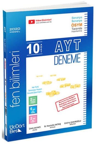 AYT Fen Bilimleri 10'lu Deneme Sınavı 2021 Model