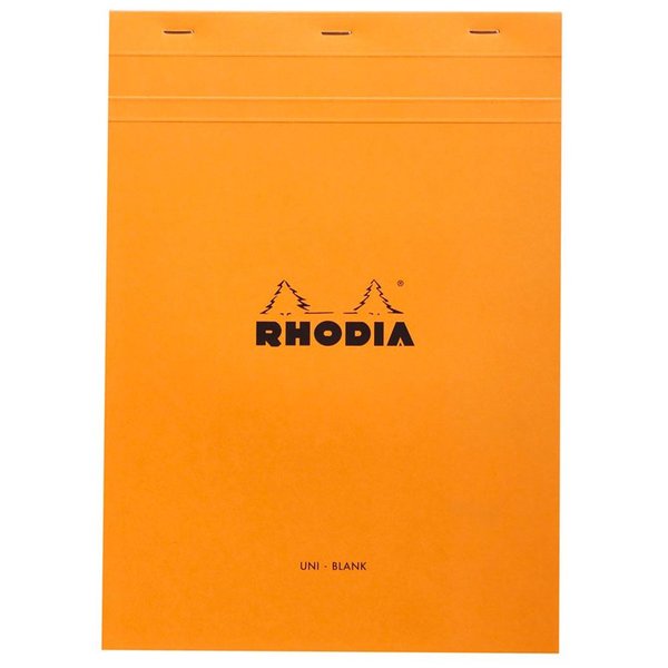 Rhodia Basic A4 Çizgisiz 80 Bloknot Turuncu Kapak