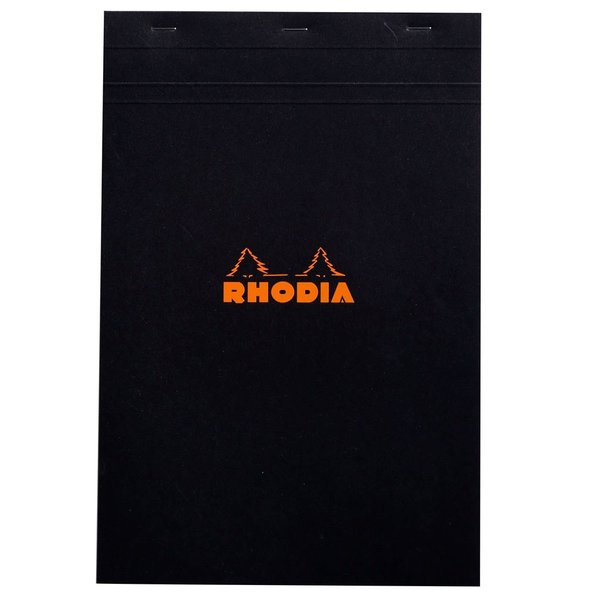 Rhodia Basic 80 Kareli 21 x 318 cm Bloknot Siyah Kapak