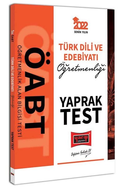 2022 ÖABT Türk Dili ve Edebiyatı Öğretmenliği Yaprak Test