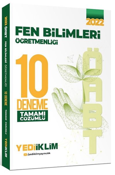 2022 ÖABT Fen Bilimleri Öğretmenliği Tamamı Çözümlü 10 Deneme