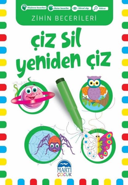 Çiz-Sil Yeniden Çiz - Yeşil - Zihin Becerileri