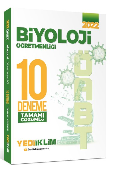 2022 ÖABT Biyoloji Öğretmenliği Tamamı Çözümlü 10 Deneme