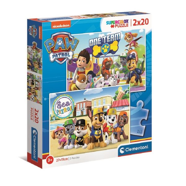 Clementoni Paw Patrol 2x20 Parça Puzzle 24779