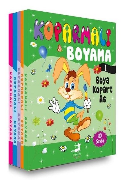 Koparmalı Boyama Seti 1 - 5 Kitap Takım