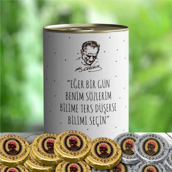 E-Hediyeci Atatürk Temalı Mabel Çikolata Konservesi