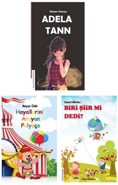 Adela Tann - Biri Şiir mi Dedi? - Hayallerini Arayan Palyaço Çocuk Kitapları Seti - 3 Kitap Takım