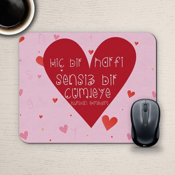 E-Hediyeci Özel Tasarım Romantik Mousepad - No4