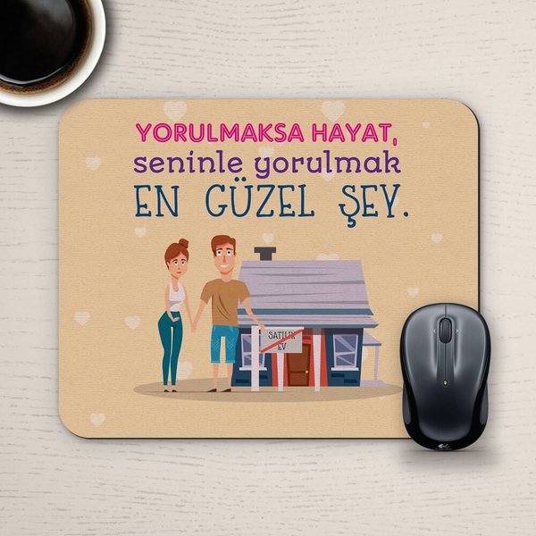 E-Hediyeci Özel Tasarım Romantik Mousepad - No8