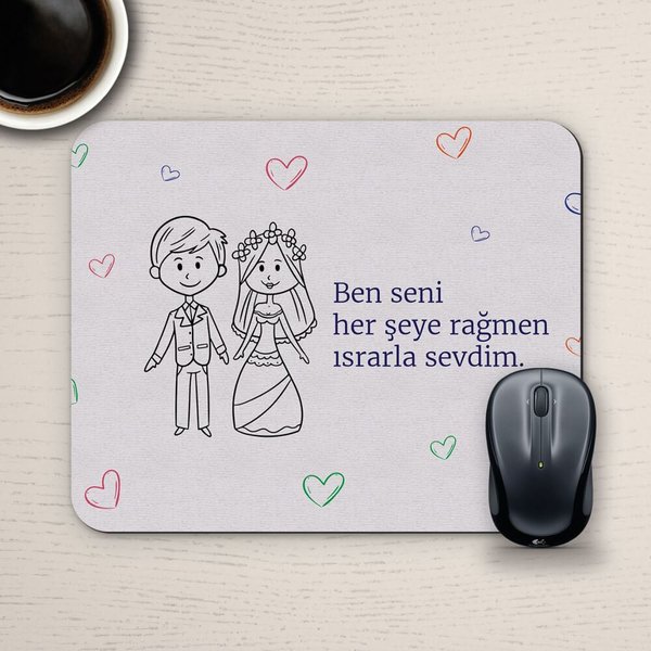 E-Hediyeci Özel Tasarım Romantik Mousepad - No10