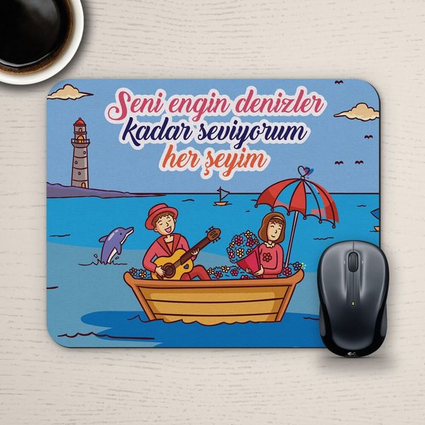 E-Hediyeci Özel Tasarım Romantik Mousepad - No15