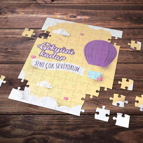 E-Hediyeci 99 Parça Romantik Tasarımlı Puzzle Yapboz No19