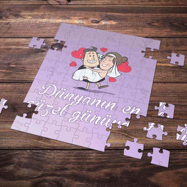 E-Hediyeci 99 Parça Romantik Tasarımlı Puzzle Yapboz No21