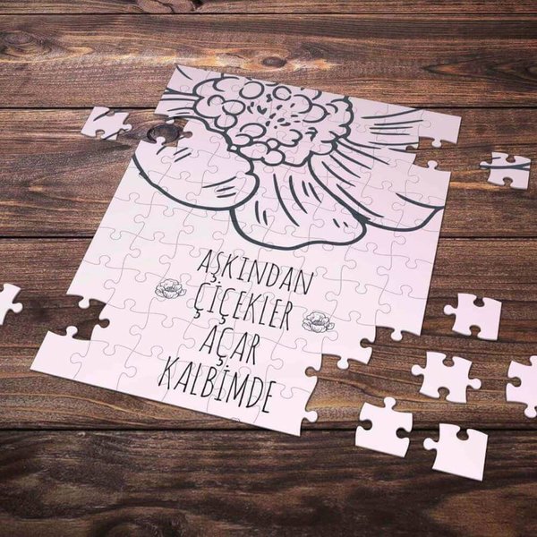 E-Hediyeci 99 Parça Romantik Tasarımlı Puzzle Yapboz No22