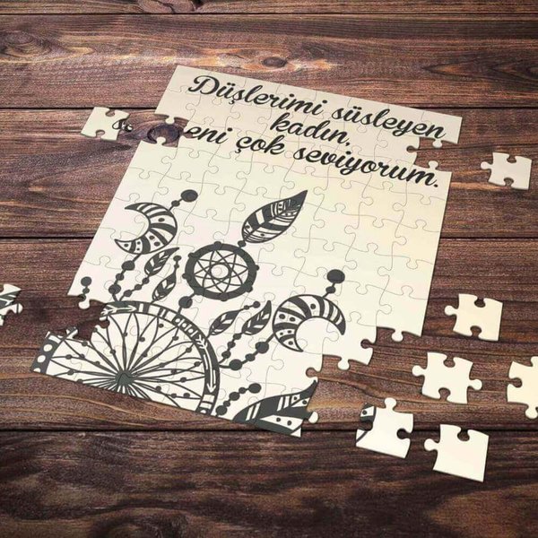 E-Hediyeci 99 Parça Romantik Tasarımlı Puzzle Yapboz No29