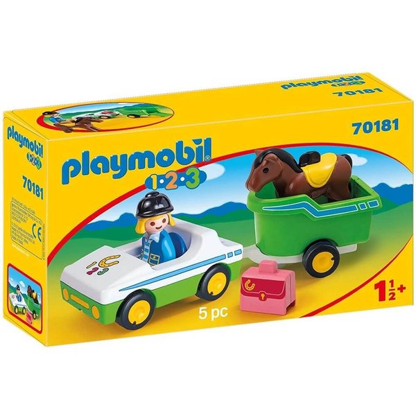 Playmobil Car with Horse Trailer