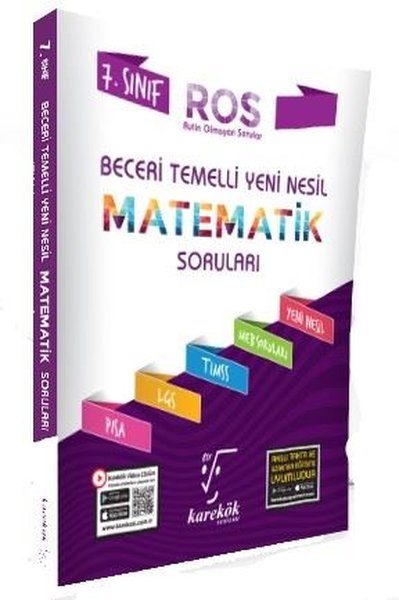 7.Sınıf Beceri Temelli Yeni Nesil Matematik Soruları ROS