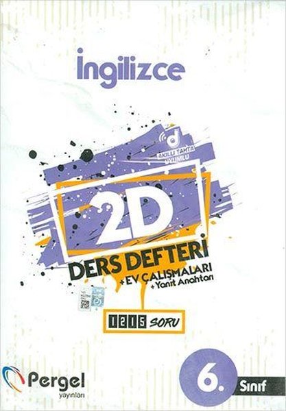 6.Sınıf İngilizce 2D Ders Defteri