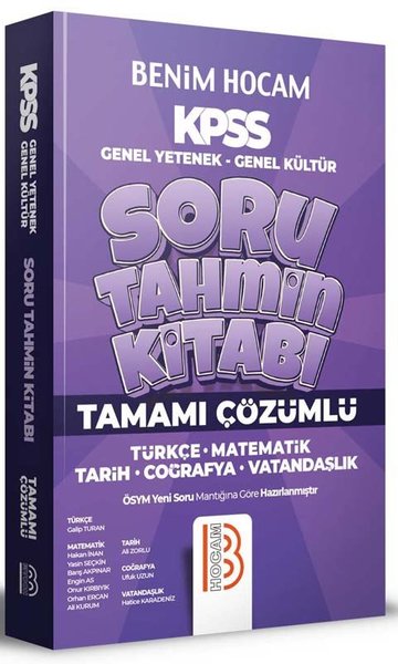 2022 KPSS Tamamı Çözümlü Soru Tahmin Kitabı