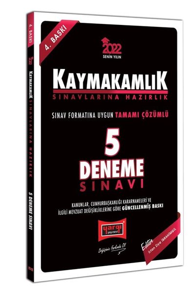 2022 Kaymakamlık Tamamı Çözümlü 5 Deneme