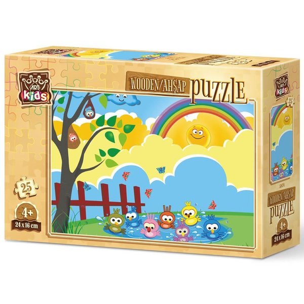 Art Kids Banyo Zamanı 25 Parça Ahşap Puzzle 5874