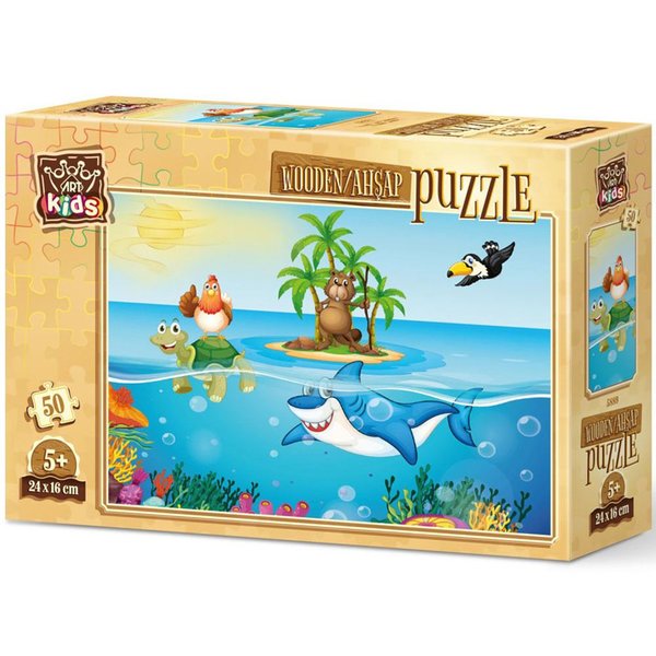 Art Kids Tatilci Tavuk 50 Parça Ahşap Puzzle 5889