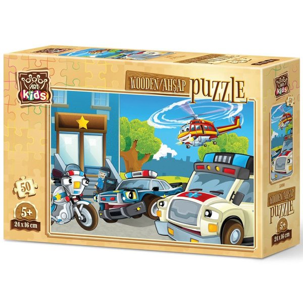 Art Kids Koruyucu Ekip 50 Parça Ahşap Puzzle 5890