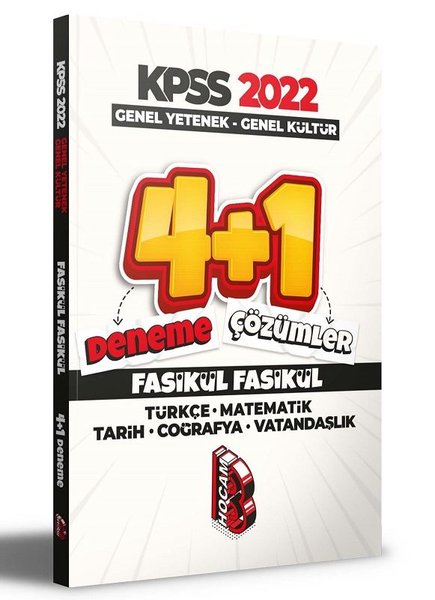 2022 KPSS Genel Yetenek - Genel Kültür 4+1 Fasikül Deneme