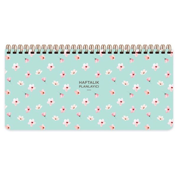 Keskin Color 13x27 Spiralli Planner - Su Yeşili