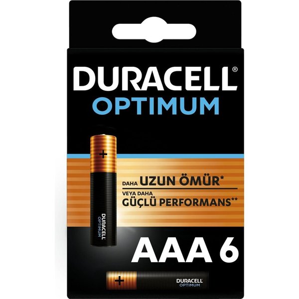 Duracell Optimum İnce Kalem 6'lı AAA