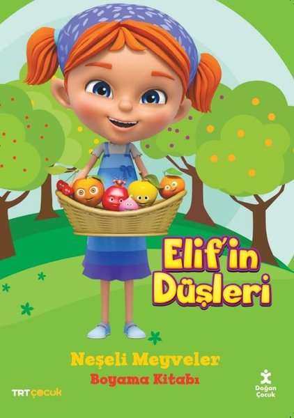 TRT Çocuk - Elif'in Düşleri - Neşeli Meyveler Boyama Kitabı