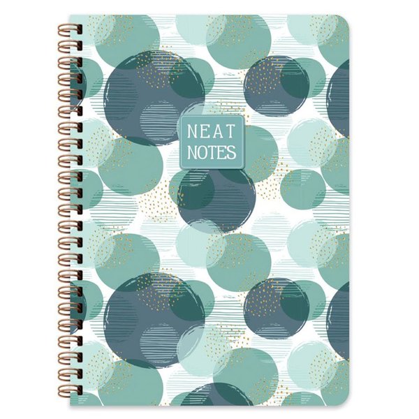 Keskin Color 100 Yaprak Çizgili Defter Neat Notes Bubbles - Yeşil