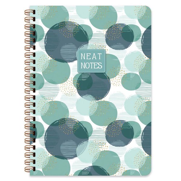 Keskin Color 100 Yaprak Kareli Defter Neat Notes Bubbles - Yeşil