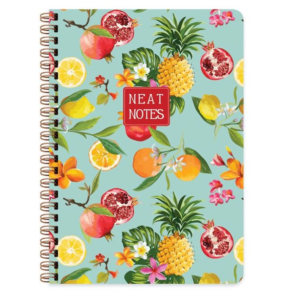 Keskin Color 100 Yaprak Çizgili Defter Neat Notes Fruit Garden - Tropical