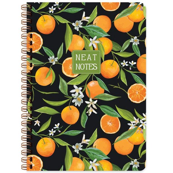 Keskin Color 100 Yaprak Kareli Defter Neat Notes Fruit Garden - Orange