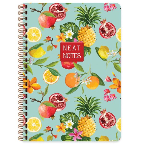 Keskin Color 100 Yaprak Kareli Defter Neat Notes Fruit Garden - Tropical