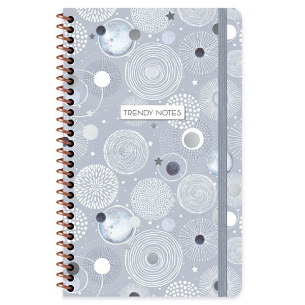 Keskin Color 80 Yaprak Çizgili Defter Trendy Notes Beads - Silver