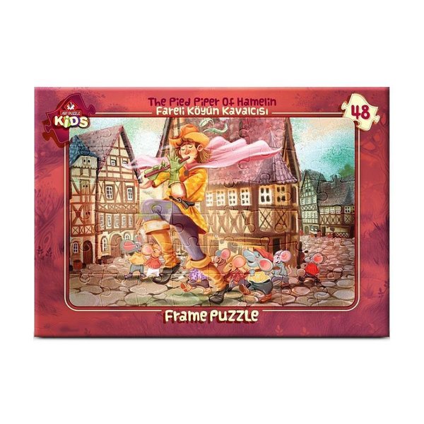 Art Çocuk Puzzle 48 Parça Fareli Köyün Kavalcısı 5797